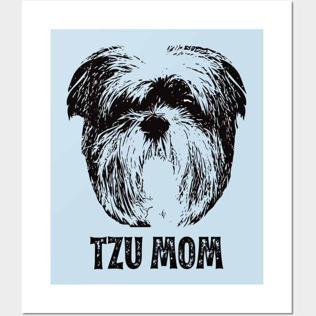 Tzu Mom - Shih Tzu Mom Wall Art by DoggyStyles